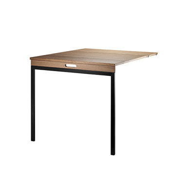 Folding Table - Walnut/Black